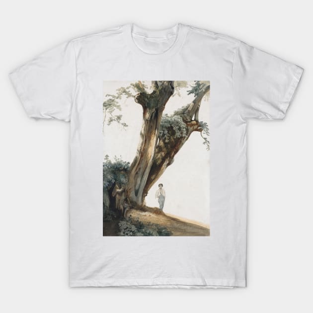 Ancient Trees in the Roman Campagna by Giovanni Costa T-Shirt by Classic Art Stall